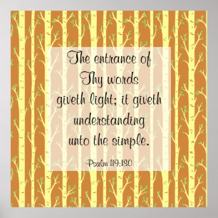 Affiche Psaume 119:130