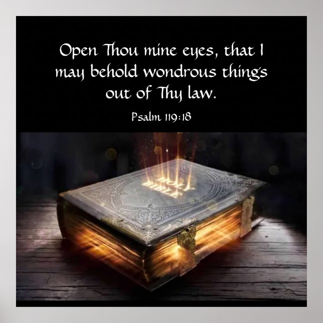 Affiche Psaume 119:18 (Devant)