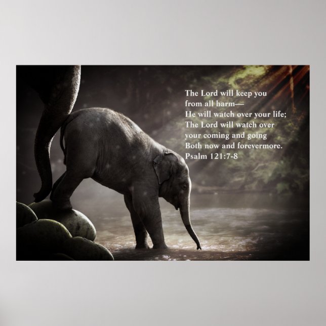 Affiche Psaume 121:7-8 Prophétique (Devant)