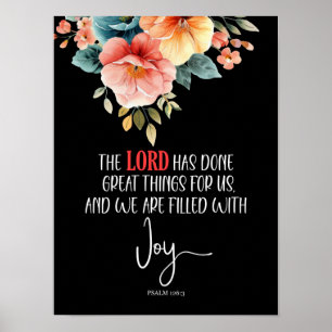 Affiche Psaume 126:3 Le Seigneur a fait