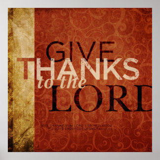 Affiche Psaume 136:1