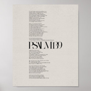 Affiche Psaume 139 - "Fearful and Wonderful Made"