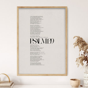 Affiche Psaume 139, Verset biblique, Bible moderne, Écritu