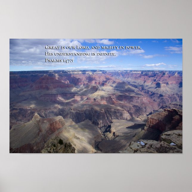 Affiche Psaume 147:5 (Devant)