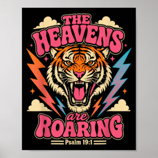 Affiche Psaume 19_1 Tigre Les cieux sont tonitruants Conce