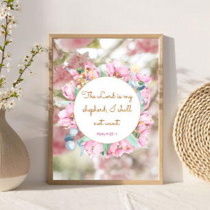 Affiche Psaume 23 : 1 - L'Éternel est mon Berger