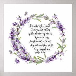 Affiche Psaume 23 : 4