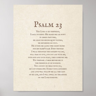 Affiche Psaume 23 Le Seigneur est mon Berger