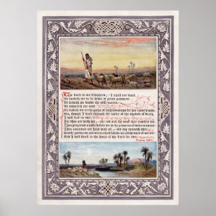 Affiche Psaume 23 Le Seigneur est mon Berger