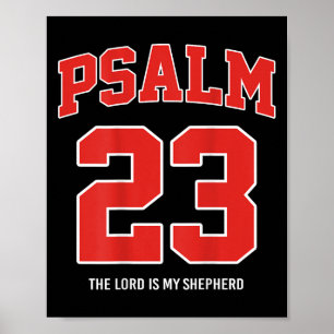 Affiche Psaume 23 Le Seigneur est mon berger (sur le dos)