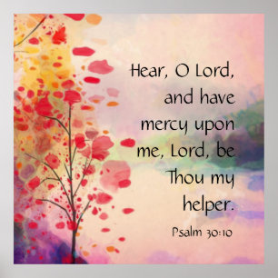 Affiche Psaume 30:10