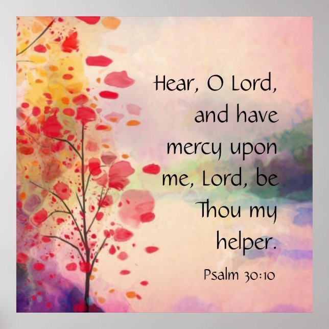 Affiche Psaume 30:10 (Devant)