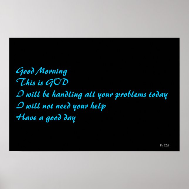 Affiche Psaume 32:8 (Devant)