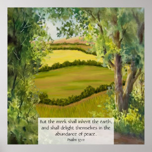 Affiche Psaume 37:11