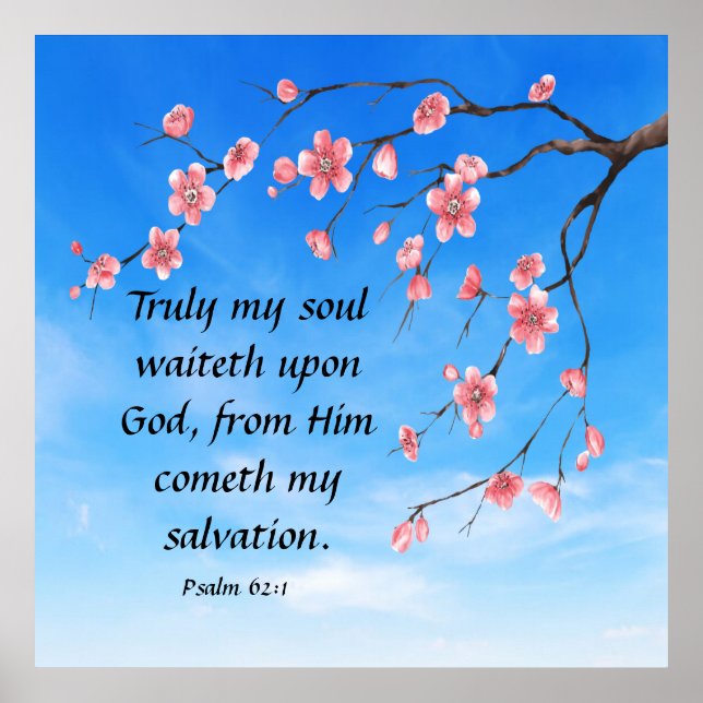 Affiche Psaume 62:1 (Devant)