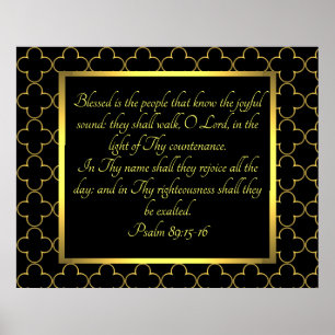 Affiche Psaume 89:15-16