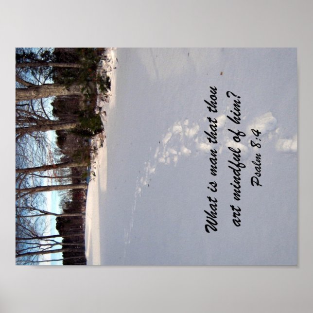 Affiche Psaume 8:4 (Devant)