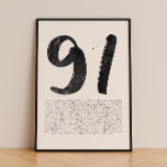 Affiche Psaume 91 Wall Art - Verset biblique moderne Impri<br><div class="desc">Ce mur d'art Psaume 91 présente un design minimaliste et moderne,  mettant en valeur le puissant verset de la Bible sur la protection de Dieu. Parfait pour le décor de maison ou comme cadeau significatif,  cette oeuvre sert de rappel de la foi et de la sécurité sous abri divin.</div>
