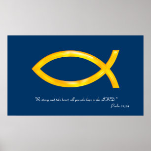 Affiche Psaume inspiré 31 de ; 24