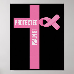 Affiche Psaume protégée 91 Christian 91ème Psaume Bible Br