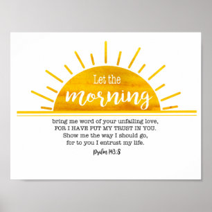 Affiche Psaume soleil jaune