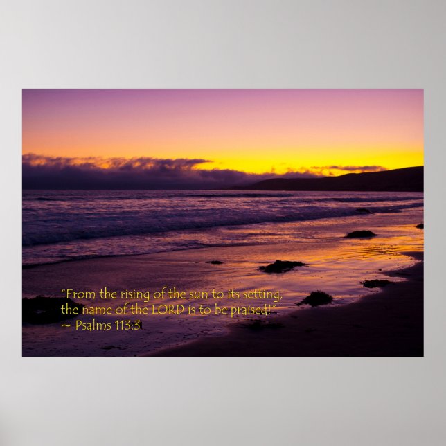 Affiche Psaumes 113:3 (Devant)