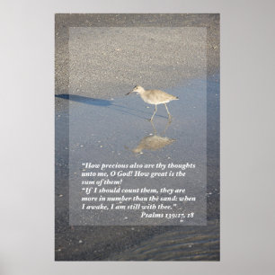 Affiche Psaumes 139 : 17-18 Imprimer