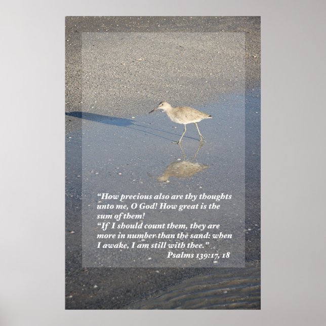 Affiche Psaumes 139 : 17-18 Imprimer (Devant)