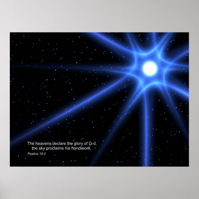 Affiche Psaumes 19:2 (Devant)