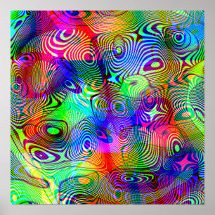 Affiche Psychedelic blobs