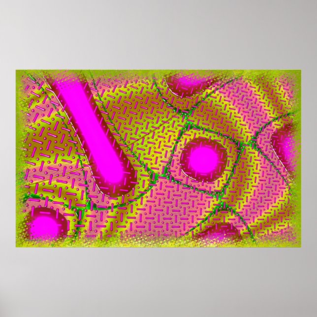 Affiche Psychédélic de Pink & Gold (Devant)