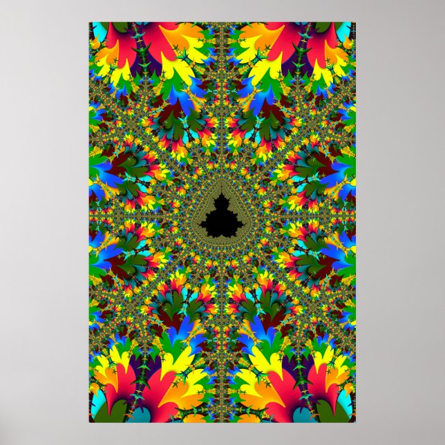 Affiche Psychedelic Mandelbrot (Devant)