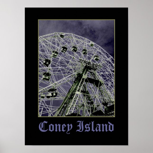 Affiche psychédélique Wonder Wheel (Devant)