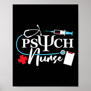 Affiche Psychologie infirmière Psychiatrie Santé mentale