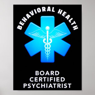 Affiche Psychologue certifié par le conseil de santé menta