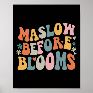 Affiche Psychologue Maslow Avant Bloom Spirate Clro Enseig