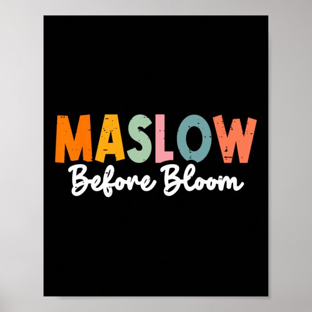 Affiche Psychologue Maslow Avant Bloom Spirate Clro Enseig (Devant)