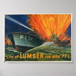 Affiche PT Boats 2ÈME GUERRE MONDIALE
