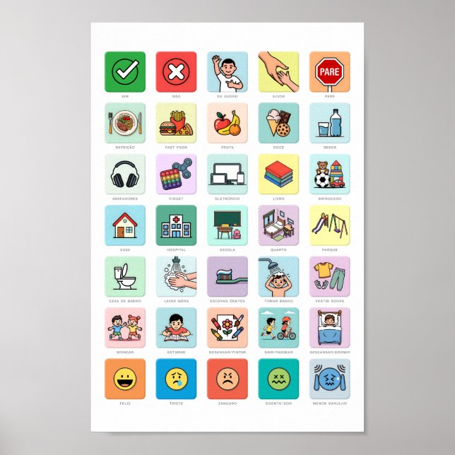 Affiche PT-PT Autisme AAC PECS Point Communication 04 (Devant)
