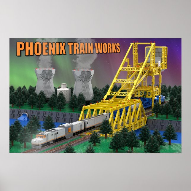 Affiche PTW Train Atomique sur Pont (Devant)