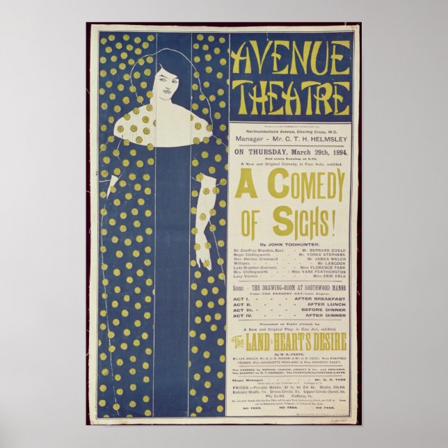 Affiche publicitaire A Comedy of Sighs (Devant)