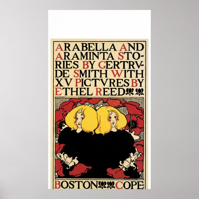 Affiche publicitaire Art Nouveau par Ethel Reed (Devant)