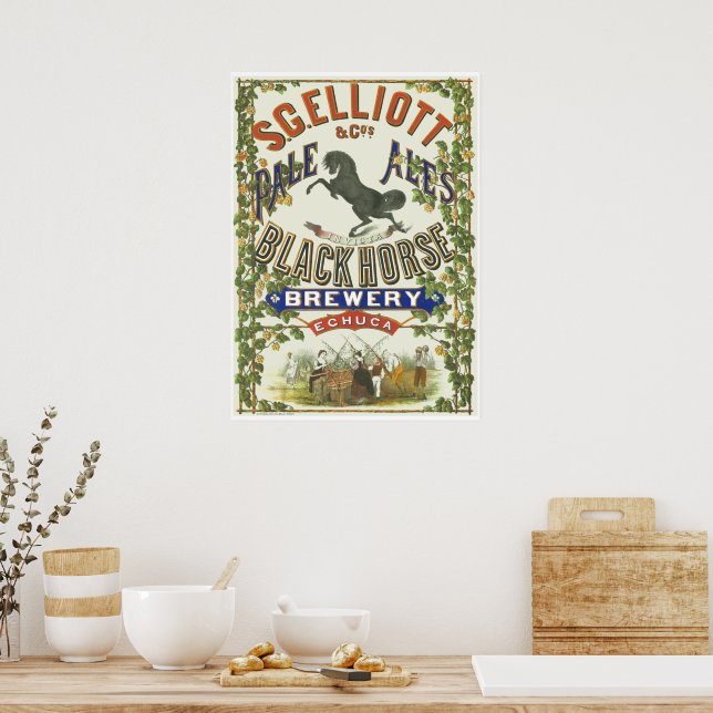 Affiche publicitaire de la brasserie australienne  (Cuisine)