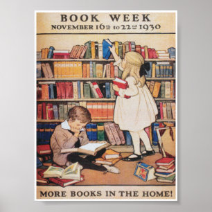 Affiche publicitaire de la semaine du livre