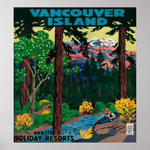 Affiche publicitaire de l'île de Vancouver