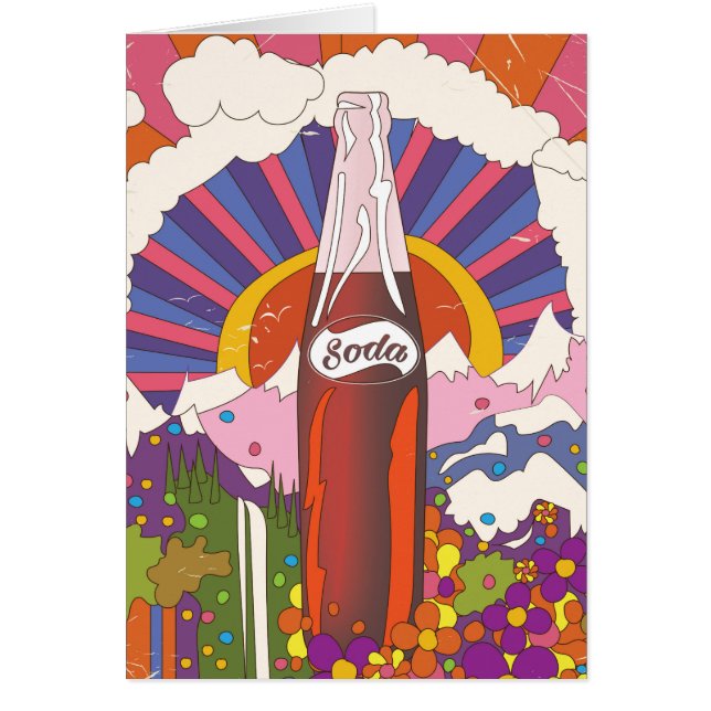 Affiche publicitaire de soda de style vintage (Devant)