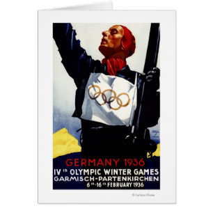 Affiche publicitaire des Jeux olympiques d'hiver d