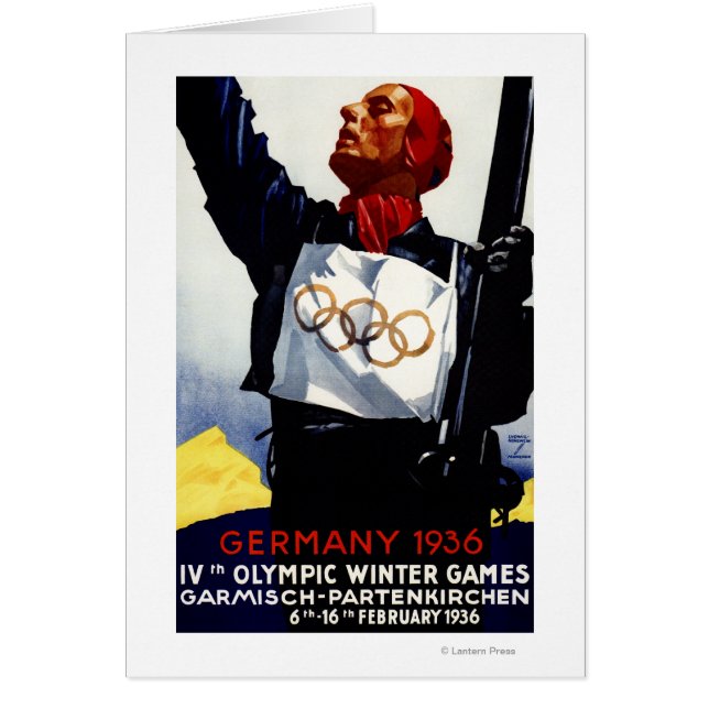 Affiche publicitaire des Jeux olympiques d'hiver d (Devant)
