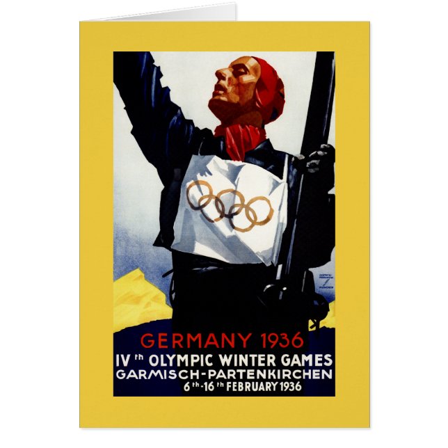 Affiche publicitaire des Jeux olympiques d'hiver d (Devant)