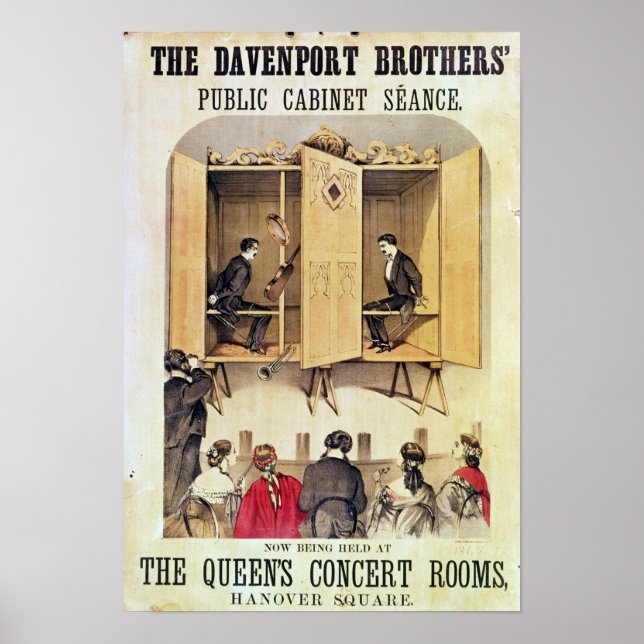 Affiche publicitaire d'une performance psychique (Devant)